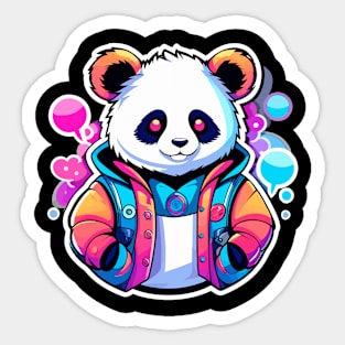 Panda Illustration Sticker